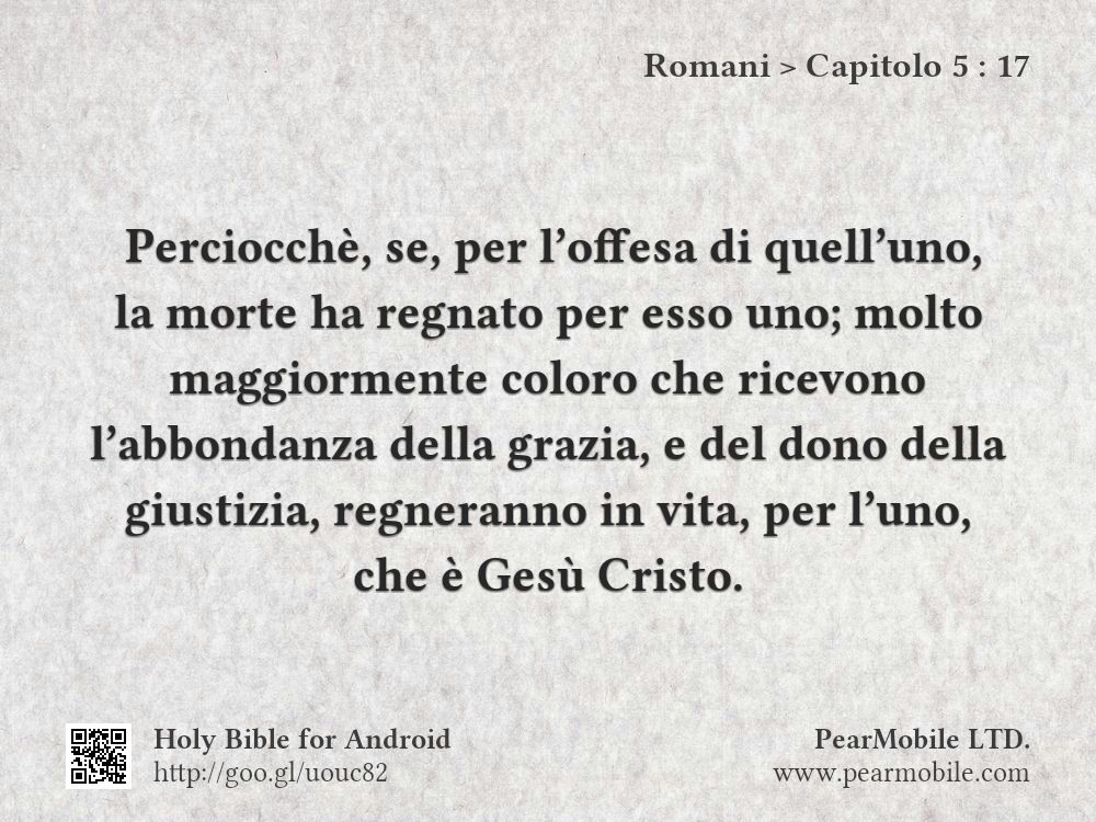 Romani, Capitolo 5:17